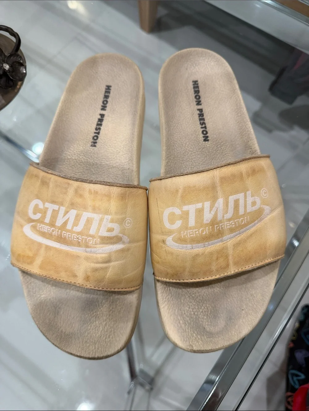 Heron Preston Men's pool Slides